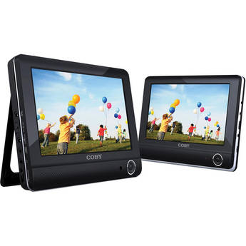 Coby TFDVD9952 9" Dual Screen Tablet Portable DVD Player