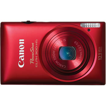 Canon Powershot 300 HS Digital ELPH Camera (Red)