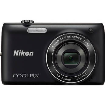 Nikon Coolpix S4100 Digital Camera (Black)