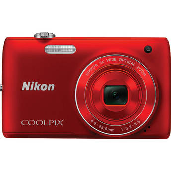 Nikon Coolpix S4100 Digital Camera (Red)