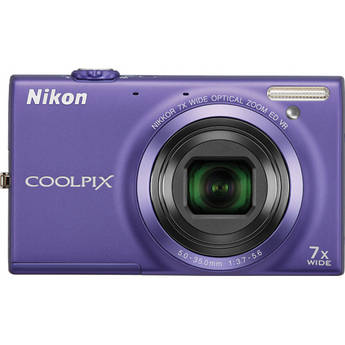 Nikon Coolpix S6100 Digital Camera (Violet)