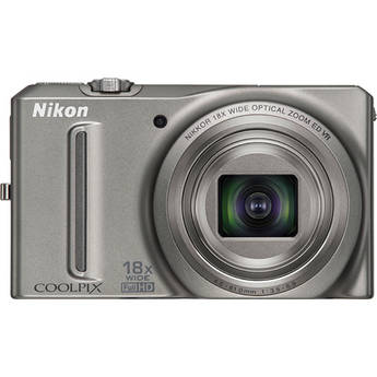 Nikon Coolpix S9100 Digital Camera (Silver)