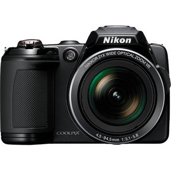 Nikon Coolpix L120 Digital Camera (Black)