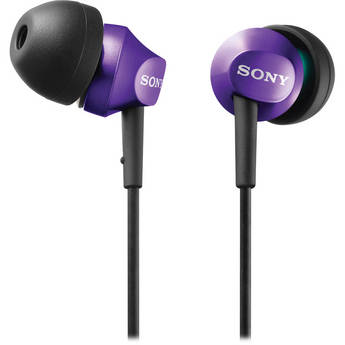 Sony MDR-EX58V In-Ear Stereo Headphones with Volume Control (Violet)