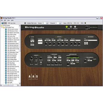Applied Acoustics Systems String Studio VS-1 - Stringed Modeling Synthesizer