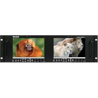 Marshall Electronics V-MD702-HDSDIX2 Dual Rack Mount LCD Monitor (7")