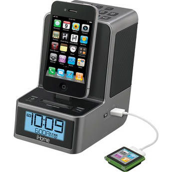 iHome iD37 Dual Alarm Clock Radio for iPad, iPhone & iPod