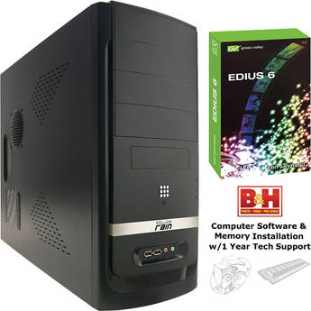 B&H Photo PC Pro Workstation Rain Stratus Pro / EDIUS 6 Turnkey Editing System