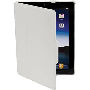 Scosche foldIO P2 - Leather Texture Folio Case for new iPad and iPad 2 (White)