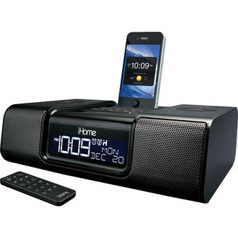 iHome iA9 App-Enhanced Dual Alarm Clock Radio for iPhone/iPod (Black)