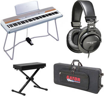 Korg SP-250 Value Bundle (White)