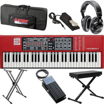 Nord Electro 3 Value Bundle (61 Key) - Live Keyboard Kit