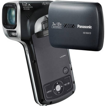 Panasonic HX-WA10 HD Waterproof Dual Camcorder (Black)