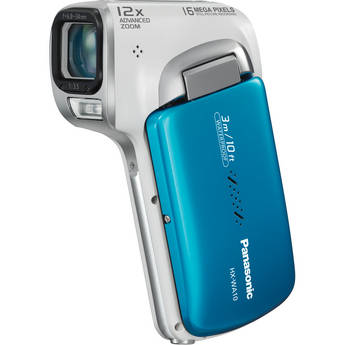 Panasonic HX-WA10 HD Waterproof Dual Camcorder (Blue)