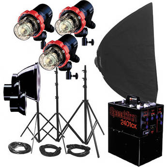 Speedotron 2401SX 3-CC Head 2400 W/S Flash System