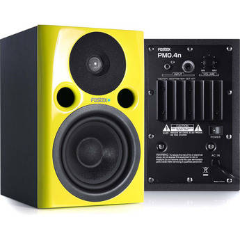 Fostex PM0.4n 36W 4" Active Nearfield Studio Monitor Speaker (Pair, Yellow)