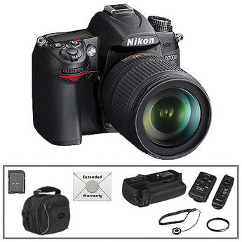 Nikon D7000 DSLR Camera Kit w/18-105mm DX VR Lens and Basic Accessory Kit