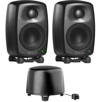 Genelec 6010 StereoPak Nearfield 2.1 Stereo Speaker System (Mystic Black)