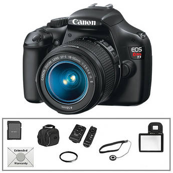 Canon EOS Rebel T3 Digital Camera w/18-55mm IS II Lens & Basic Accessory Kit