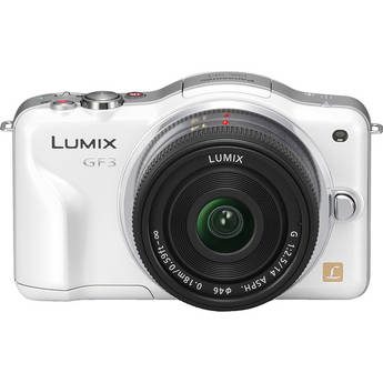 Panasonic Lumix DMC-GF3 Digital Camera with 14mm Lens Kit (White)