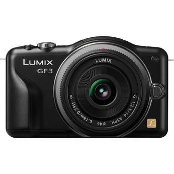 Panasonic Lumix DMC-GF3 Digital Camera with 14mm Lens Kit (Black)