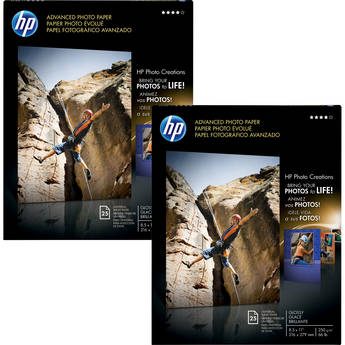 HP / Hewlett Packard Advanced Inkjet Photo Paper Kit Glossy (L) 8.5x11" - 25 Sheets