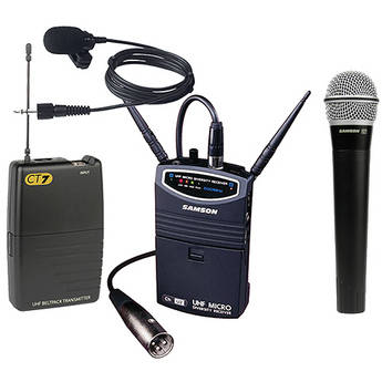 Samson UM1 Portable Handheld & Lavalier B&H Kit