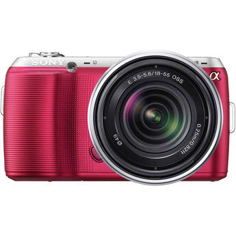 Sony Alpha NEX-C3 Digital Camera with 18-55mm Lens (Pink)