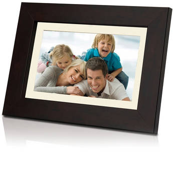 Coby DP1252 - Porta-Retrato Digital com Reprodu��o de Multim�dia de 12 polegadas (30,50cm) (Madeira)