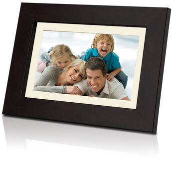 Coby DP1452 - Porta-Retrato Digital com Reprodu��o de Multim�dia de 14 polegadas (35,56cm) (Madeira)
