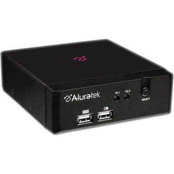 Aluratek 2-Port USB 2.0 KVM Switch with Peripheral Sharing
