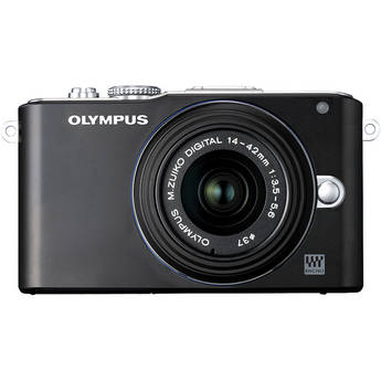 Olympus E-PL3 Mirrorless Micro Four Thirds Digital Camera with 14-42mm II f/3.5-5.6 Lens (Black)