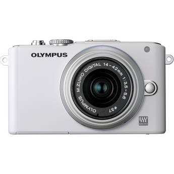 Olympus E-PL3 Mirrorless Micro Four Thirds Digital Camera with 14-42mm II f/3.5-5.6 Lens (White)