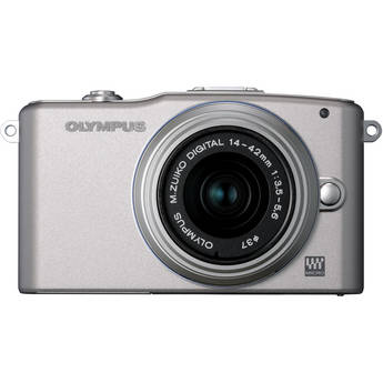 Olympus E-PM1 Digital Camera with 14-42mm II Lens (Silver)