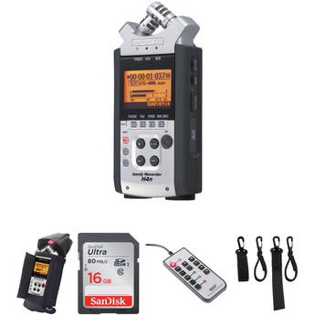 Zoom H4n Handy Recorder Kit with SDHC Card, Case, and Remote