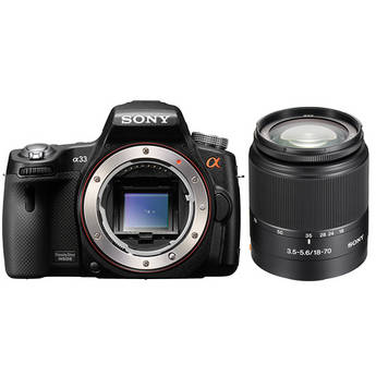 Sony Alpha SLT-A33 Digital Camera with 18-70mm f/3.5-5.6(D) Lens Kit