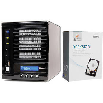 Thecus 8TB N4100PRO 4-Bay NAS Server Kit (4x 2TB Hard Drives)