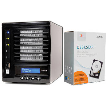 Thecus 12TB N4100PRO 4-Bay NAS Server Kit (4x 3TB Hard Drives)