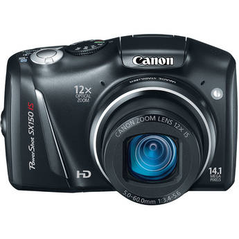 Canon PowerShot SX150 IS Digital Camera (Black)