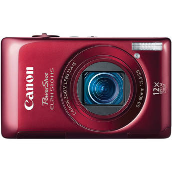 Canon PowerShot ELPH 510 HS Digital Camera (Red)