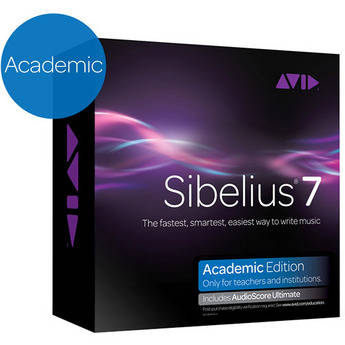 Sibelius Sibelius 7 Academic plus AudioScore Ultimate - Software Bundle (Educational Institution Discount)
