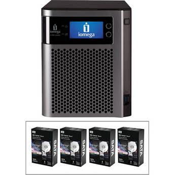 Iomega 4TB StorCenter px4-300d Network Storage Kit (4x 1TB Hard Drives)