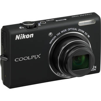 Nikon Coolpix S6200 Digital Camera (Black)