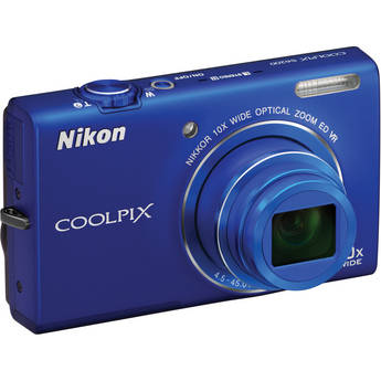 Nikon Coolpix S6200 Digital Camera (Blue)