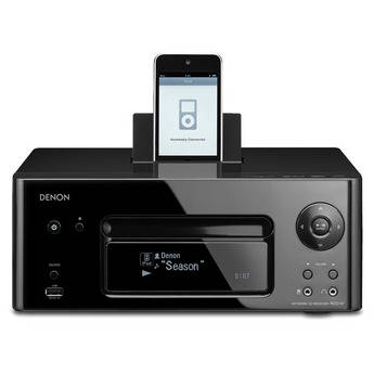 Denon RCD-N7 Network Ready Receiver with iPod Dock (Black)