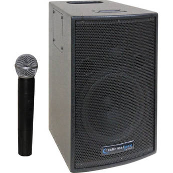 Technical Pro WASP500 Battery Powered PA System with Wireless VHF Microphone