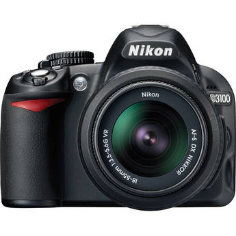 Nikon [Refurbished] D3100 Digital SLR Camera w/18-55mm VR Lens Deluxe Accessory Kit
