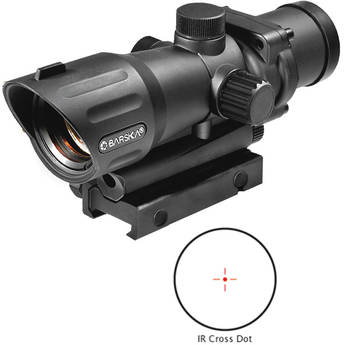 BARSKA 1x30 M-16 Electro Sight Riflescope (Black Matte)