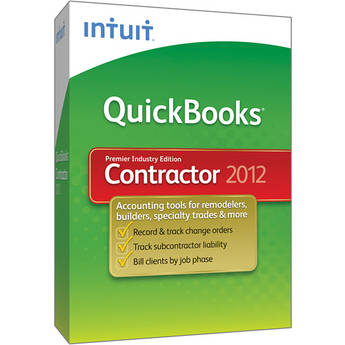 Intuit QuickBooks Premier Contractor 2012 Software