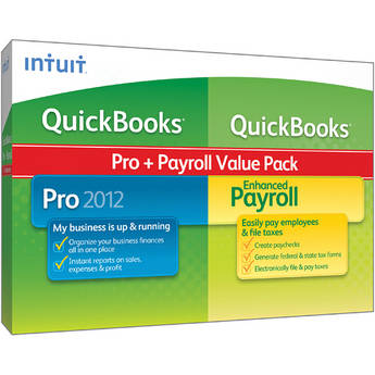 Intuit QuickBooks Pro 2012 + Payroll Enhanced Value Pack Software - 3 Employees